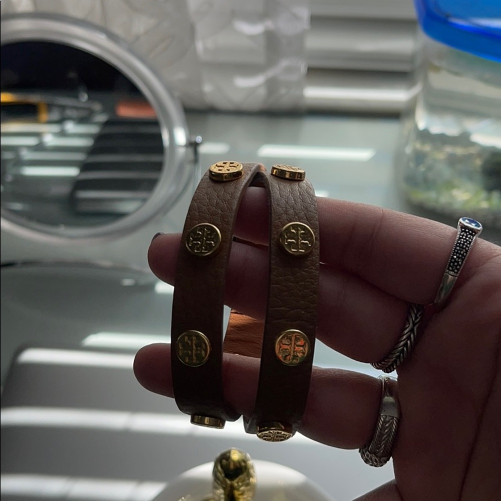 Tan Tory Burch wrap